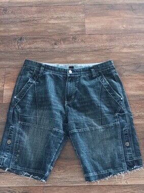 Dark Wash Denim Cutoff Shorts
